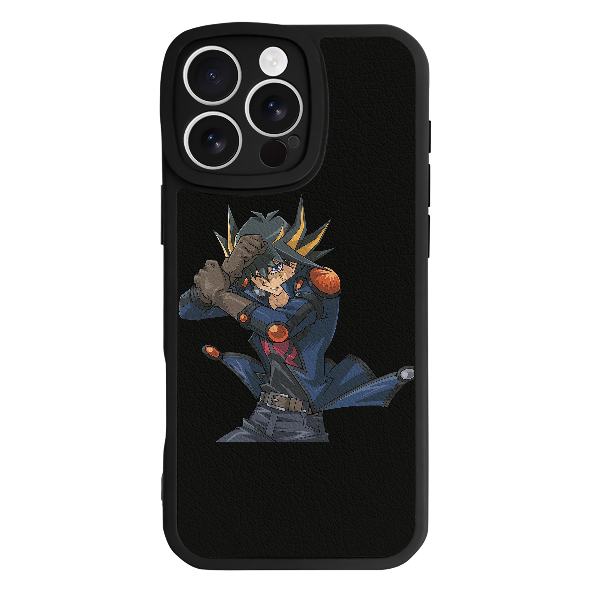 （画像用） 遊☆戯☆王 Yu-Gi-Oh! 【iPhone 16シリーズ対応】シリコンスマホケース（レザー調） 材質：シリコン